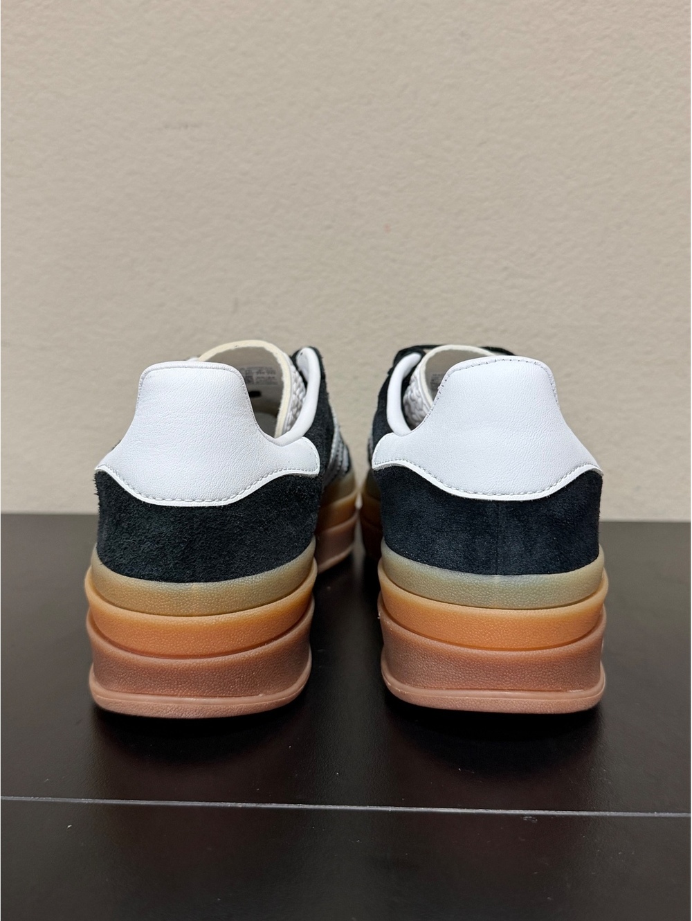 Size 8.5 - Adidas Women’s Gazelle Bold “Black Gum” - Picture 5 of 6